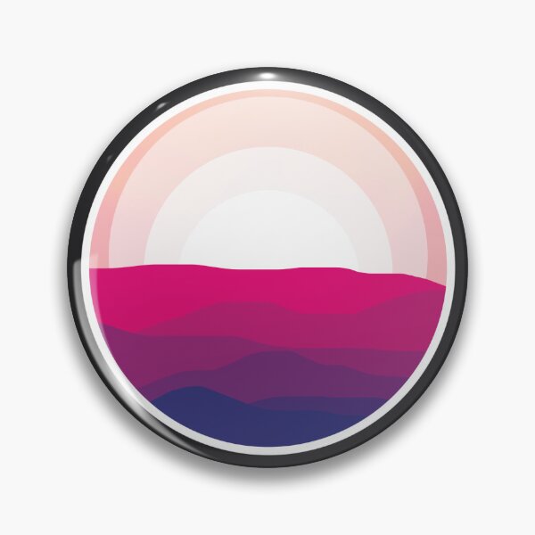 Item preview, Aesthetic Circular Desert Hills with Setting Sun designed and sold by shindeku.