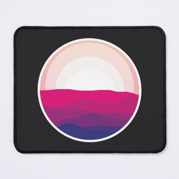 Item preview, Aesthetic Circular Desert Hills with Setting Sun designed and sold by shindeku.