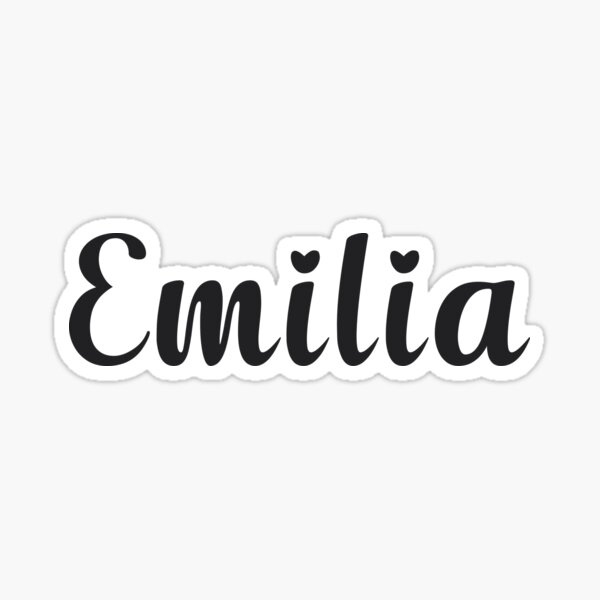 Emilia Sticker For Sale By 99posters Redbubble