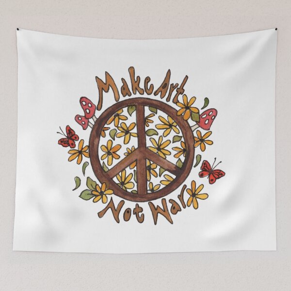 Item preview, Make Art Not War designed and sold by joyful-musings.