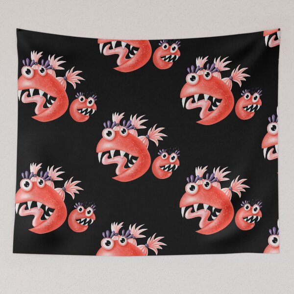 Item preview, Funny Monster Friends Happy Silly Creatures  designed and sold by JohnSanta47437.