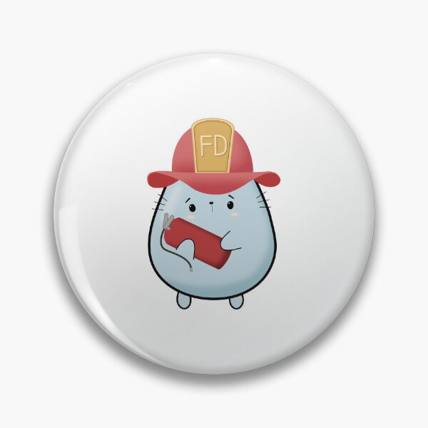 Item preview, Kawaii Firefighter Cat designed and sold by darklanterndsn.