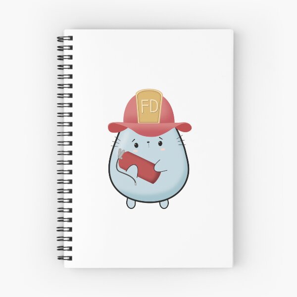Item preview, Kawaii Firefighter Cat designed and sold by darklanterndsn.