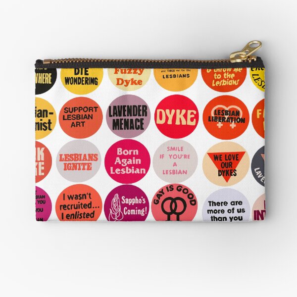 Item preview, vintage lesbian buttons designed and sold by Lauren Levensaler.