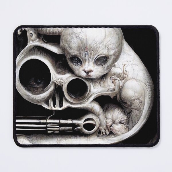 Item preview, Cat Gun Giger inspired design designed and sold by Gorilla-Prints.