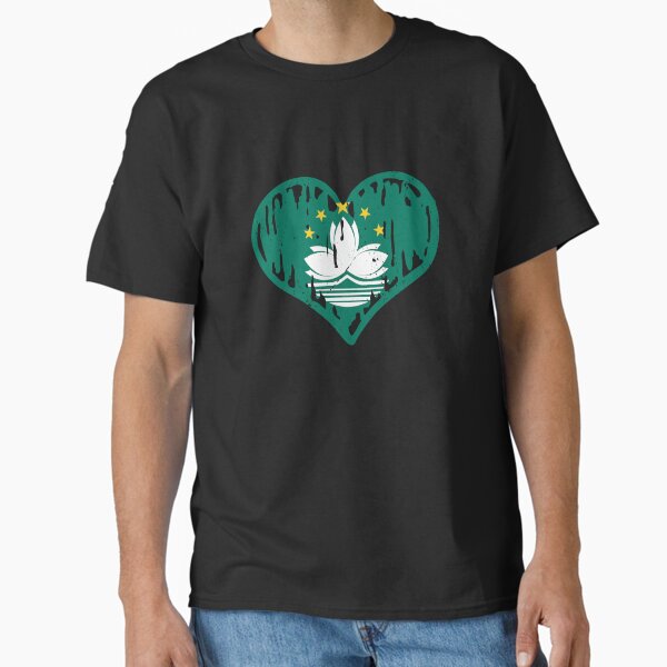 Item preview, Macau Flag Heart Love designed and sold by rafaeltto.
