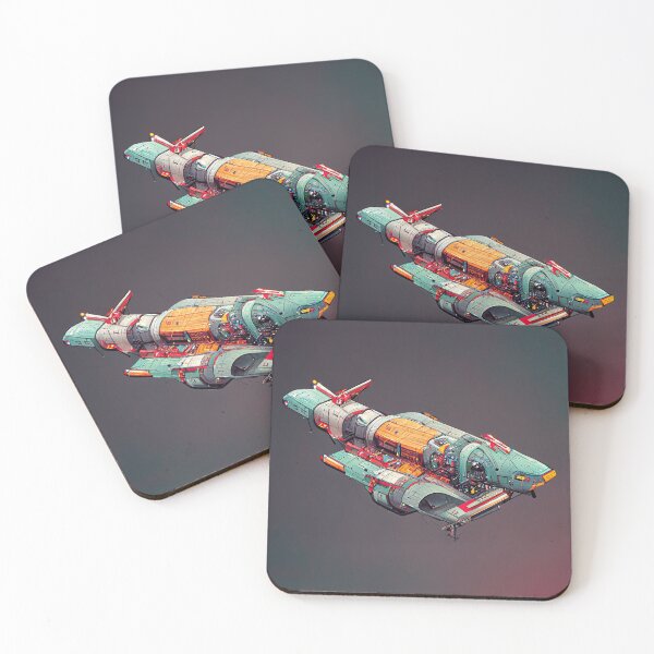 Item preview, Retro Spaceship Sketch designed and sold by 2Piglets.