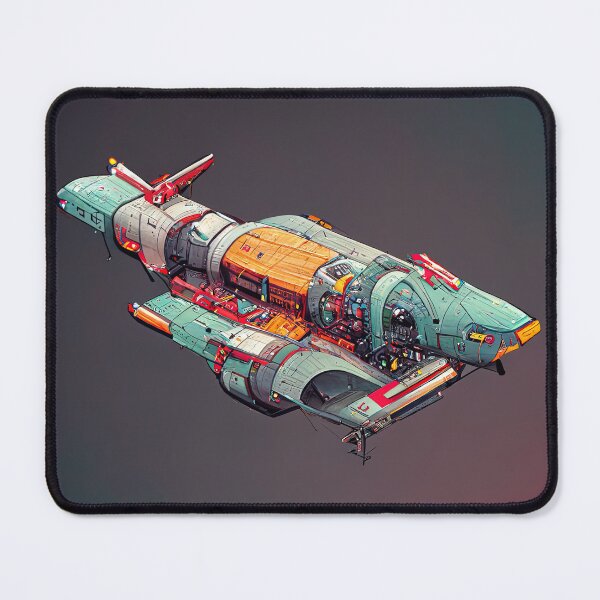 Item preview, Retro Spaceship Sketch designed and sold by 2Piglets.
