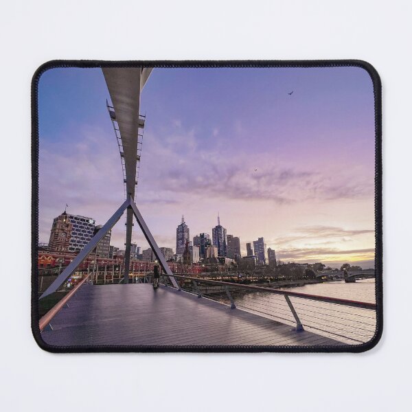 Item preview, Sunrise on the Evan Walker Bridge, Melbourne, Australia designed and sold by hypermouse.
