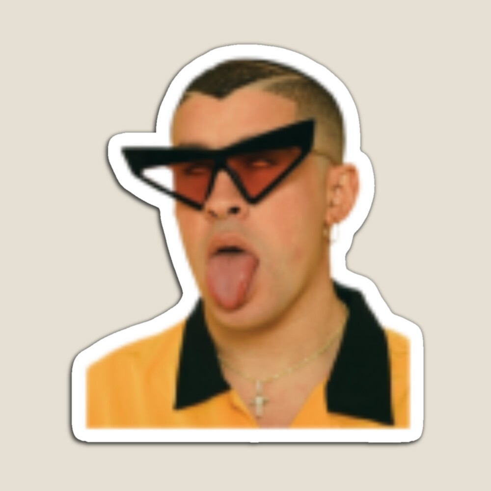 bad bunny , funny sticker  Sticker for Sale by Kiara3000