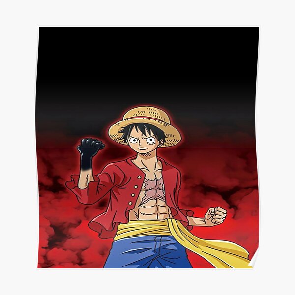 "One Piece Luffy strawhat" Poster for Sale by EvansAle Redbubble
