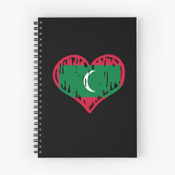 Item preview, Maldives Flag Heart Love designed and sold by rafaeltto.