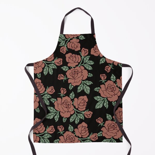 Item preview, Vintage Red Rose Floral Pattern On Black designed and sold by GraphicsClub.