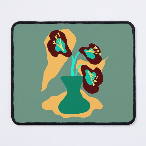 Item preview, Once and Floral, Anthuriums in Vase - Sage Green designed and sold by majestikmag.