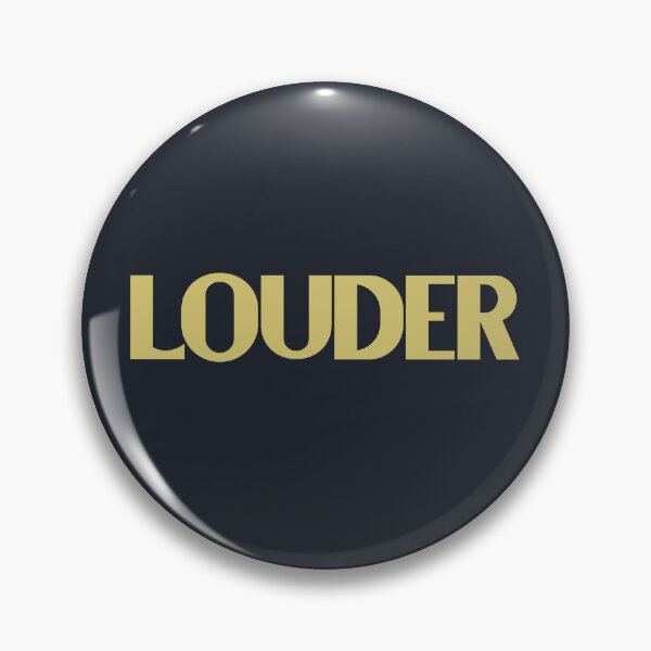 Item preview, Louder - Golden Text designed and sold by Chubuter.