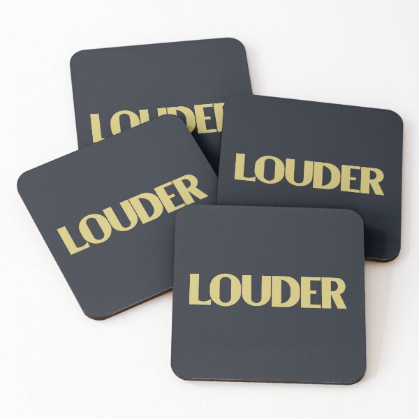 Item preview, Louder - Golden Text designed and sold by Chubuter.