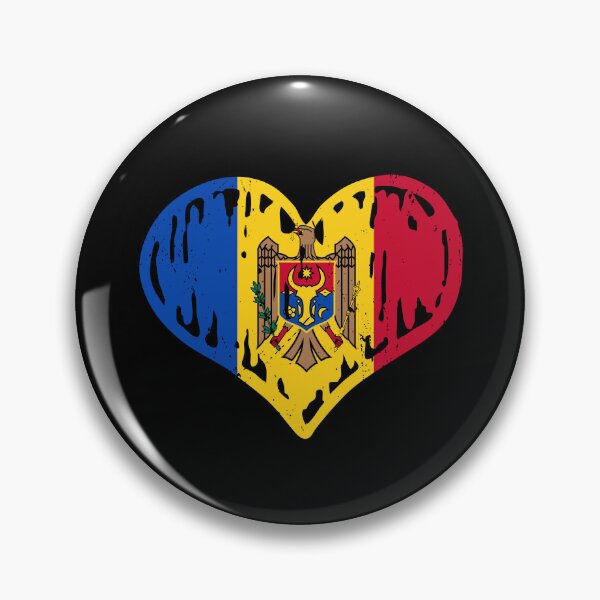 Item preview, Moldova Flag Heart Love designed and sold by rafaeltto.