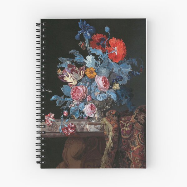 Item preview, A Still Life with Flowers in a Silver Vase and a Folded Rug | Hendrick de Fromantiou | 17th Century Renaissance Art designed and sold by CJET.