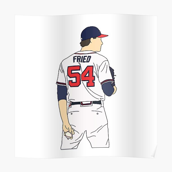 White MAX FRIED #54 Atlanta Braves Player Baseball India