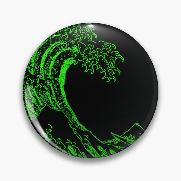 Item preview, Great Wave off Kanagawa Green Aesthetic designed and sold by ind3finite.