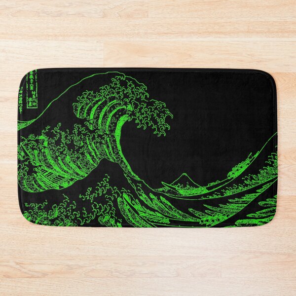 Item preview, Great Wave off Kanagawa Green Aesthetic designed and sold by ind3finite.