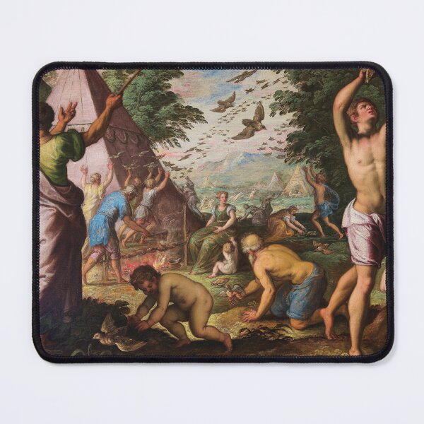 Item preview, An Episode from the Exodus | A Storm of Quails Gathers over the Israelites Camp | Paolo Fiammingo | 16th Century Renaissance Biblical Art designed and sold by CJET.