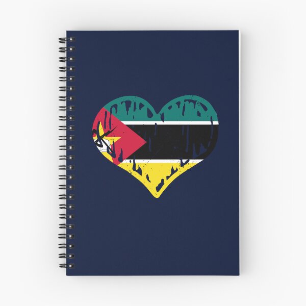 Artikelvorschau, Mozambique Flag Heart Love entworfen und verkauft von rafaeltto.