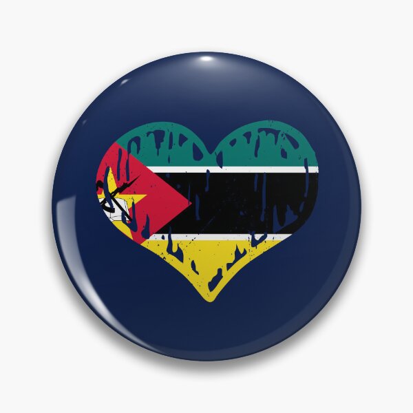 Item preview, Mozambique Flag Heart Love designed and sold by rafaeltto.