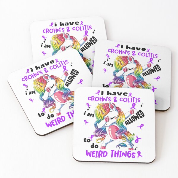Item preview, Crohn's & Colitis Awareness Funny I have Crohn's & Colitis i'm allowed to do Weird Things! designed and sold by JanetShop809.