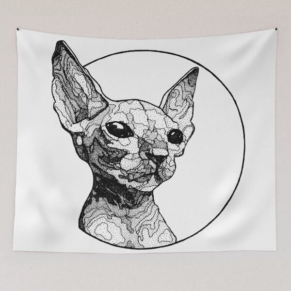 Item preview, Adentro gato sphynx designed and sold by romanv61.