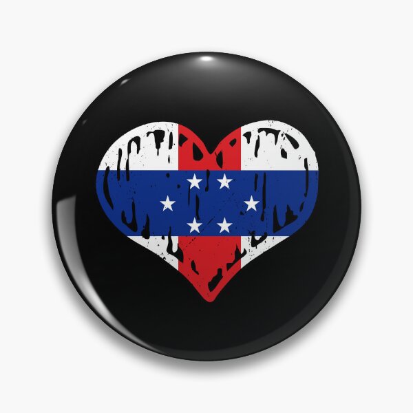Item preview, Netherlands Antilles Flag Heart Love designed and sold by rafaeltto.