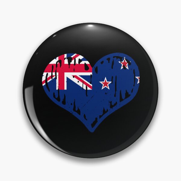 Artikelvorschau, New Zealand Flag Heart Love entworfen und verkauft von rafaeltto.