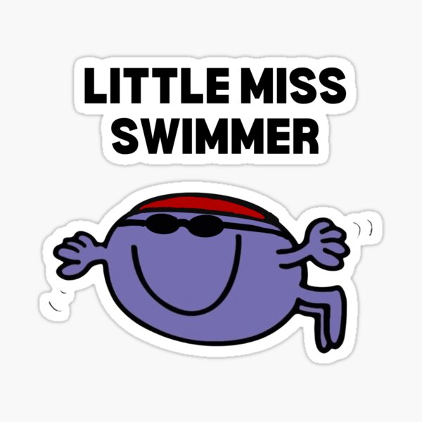 Little Miss Swimmer Sticker