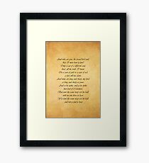 House Lannister Framed Print