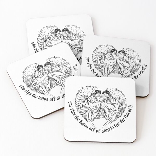 Item preview, she rips the halos off of angels for the fun of it designed and sold by kayleemagda.
