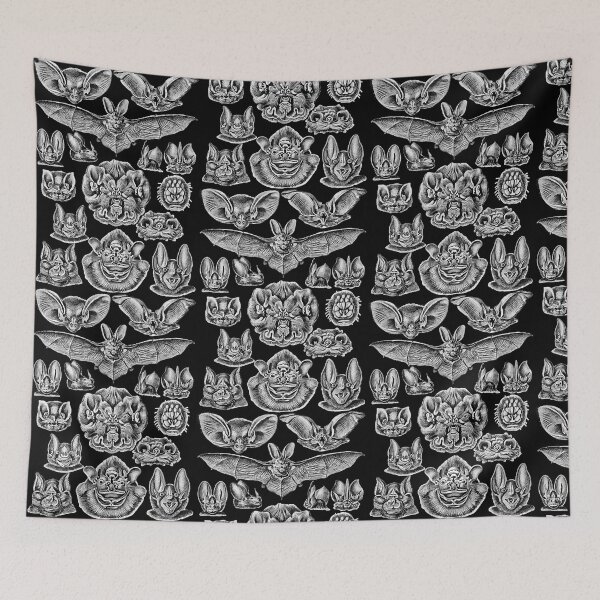 Item preview, Ernst Haeckel Bats Black & White  designed and sold by ManuelCai10045.