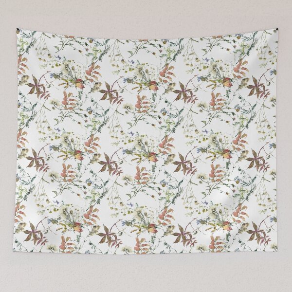 Item preview, Fall Herbal Botanical Bouquet Pattern designed and sold by WildAliceArt.