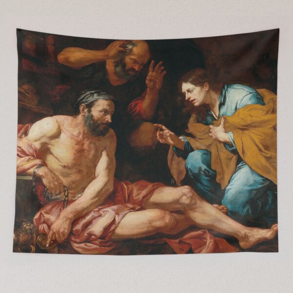 Item preview, Joseph Interpreting Dreams | Giovanni Battista Langetti | 1660 Renaissance Biblical Art designed and sold by CJET.