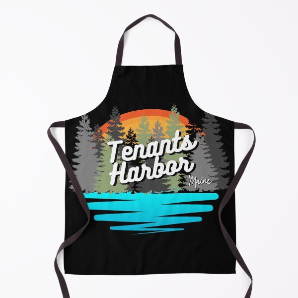 Item preview, Tenants Harbor Logo Spruces and Sunset designed and sold by DrEyehacker.