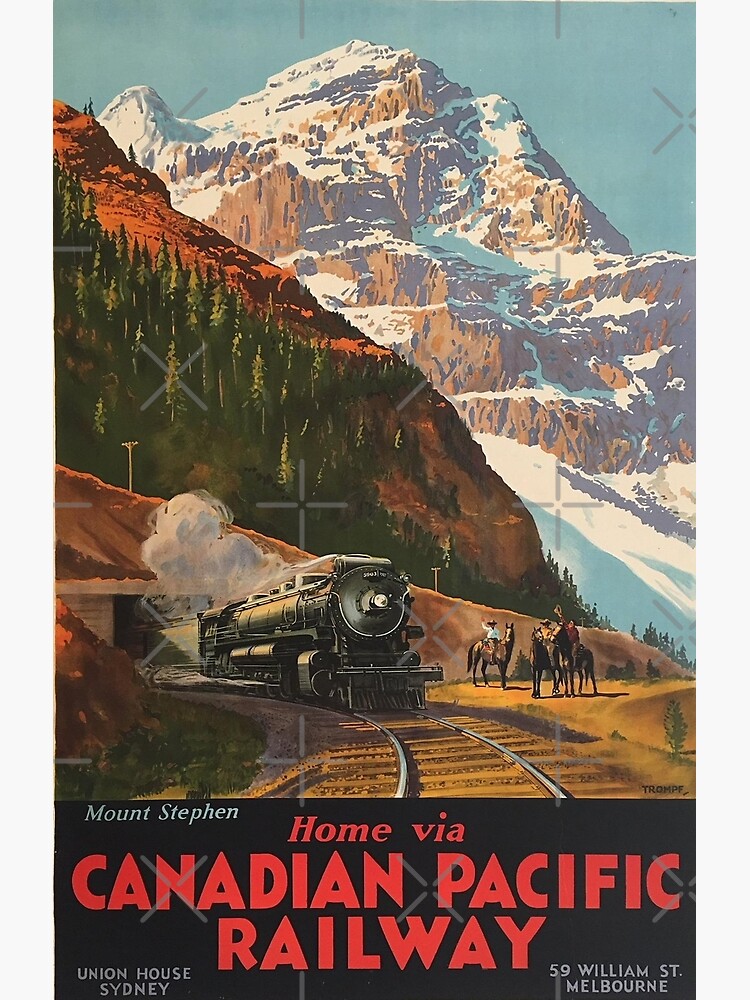 LARGE SIZE Vintage Canada Print, Canadian Pacific Railway Poster / Big Poster / Big 2024 Print / Vintage Canadian /