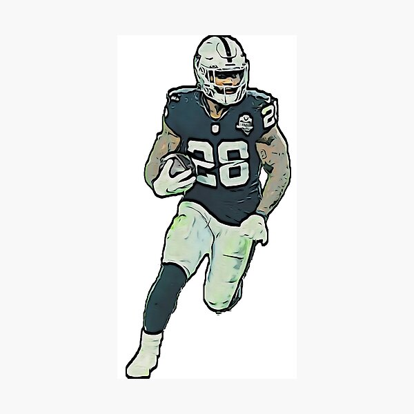 Josh Jacobs 3Rd All Time Leading Rusher In Las Vegas Raiders History Poster  Canvas - Roostershirt