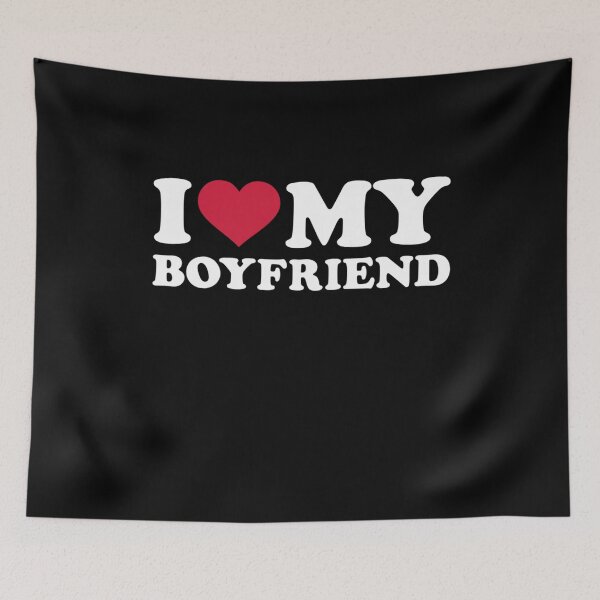Item preview, I love my boyfriend I heart my boyfriend girlfriend  designed and sold by Erik44a.