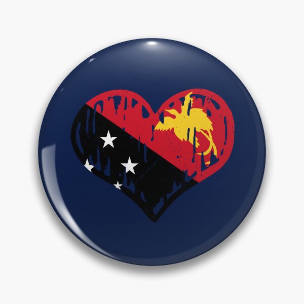 Item preview, Papua New Guinea Flag Heart Love designed and sold by rafaeltto.
