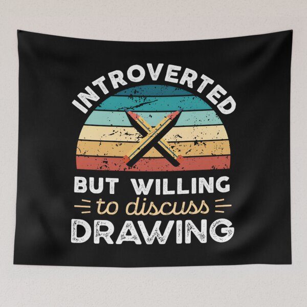 Item preview, Introverted But Willing To Discuss Funny Introvert designed and sold by fadimblackli.