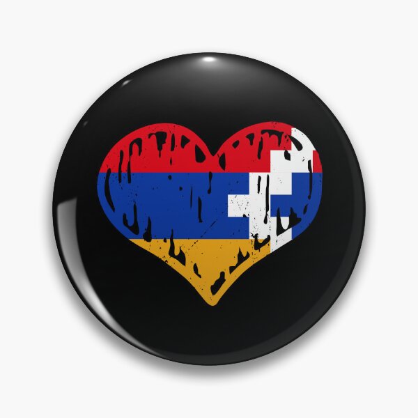 Item preview, Republic of Artsakh Flag Heart Love designed and sold by rafaeltto.