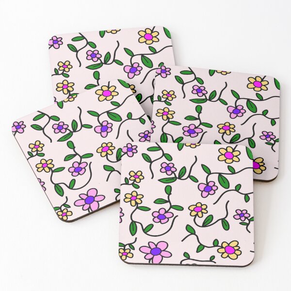 Item preview, Floral pattern with daisies designed and sold by janusa.