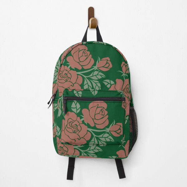 Item preview, Vintage Red Rose Floral Pattern On Green designed and sold by GraphicsClub.