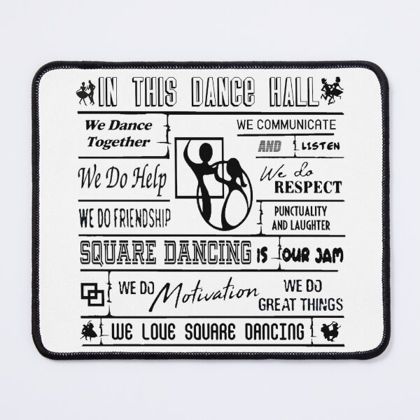 Item preview, In This Hall BLK designed and sold by Square Dancing Gifts & Merchandise.