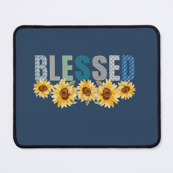 Item preview, Sunflowers with BLESSED for Beautiful Design designed and sold by tranquilbeach.