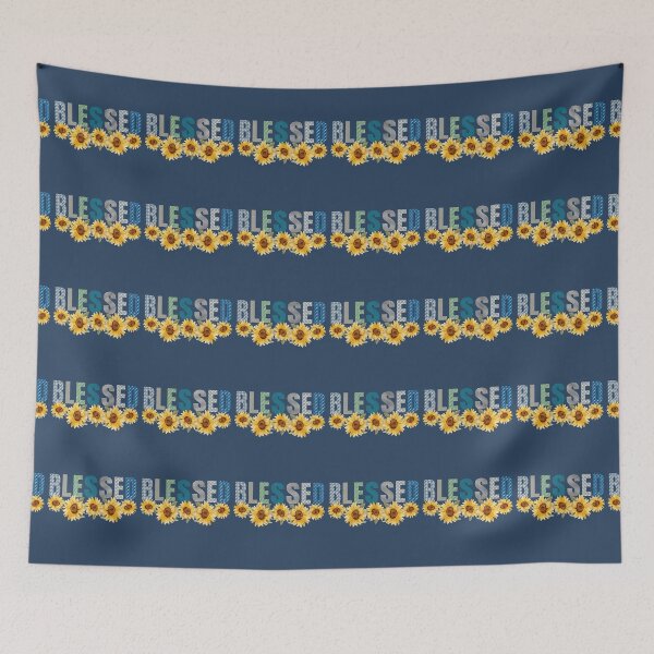 Item preview, Sunflowers with BLESSED for Beautiful Design designed and sold by tranquilbeach.